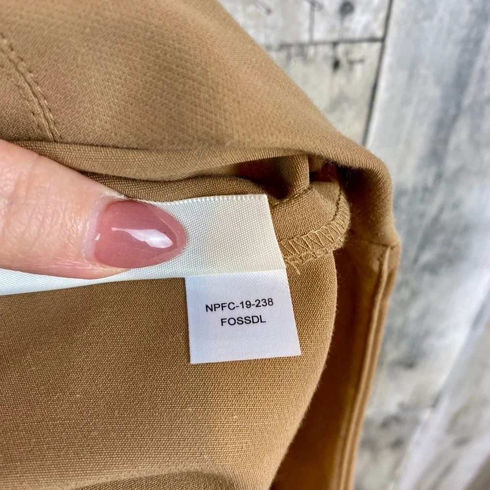 M.M. Lafleur The Foster Cigarette Pant - PowerStretch in Saddle Tan Size 6.